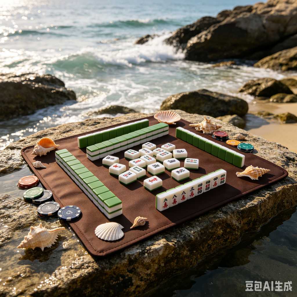 artistic mahjong tiles set